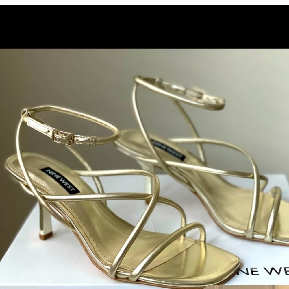 Nine West Nolan Heeled Strappy Sandals Size 12, excellent condition,Hardly worn.